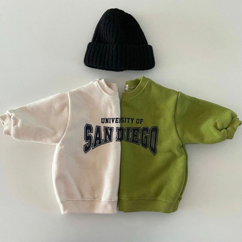 Toddler Baby Boy Sweatshirt Spring Letter Print Girl Casual Top for Infant 2023 Cotton Pullover Kids Clothes Girls Costumes
Toddler Baby Boy Sweatshirt Spring Letter Print Girl Casual Top for Infant 2023 Cotton Pullover Kids Clothes Girls Costumes
