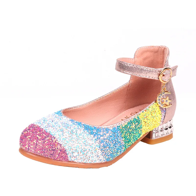 Children Crystal High Heels Shoes 2023 New Soft-Sole Big Girls Princess Leather Shoes Performance Dance Kids Student Dress Shoes
Children Crystal High Heels Shoes 2023 New Soft-Sole Big Girls Princess Leather Shoes Performance Dance Kids Student Dress Shoes