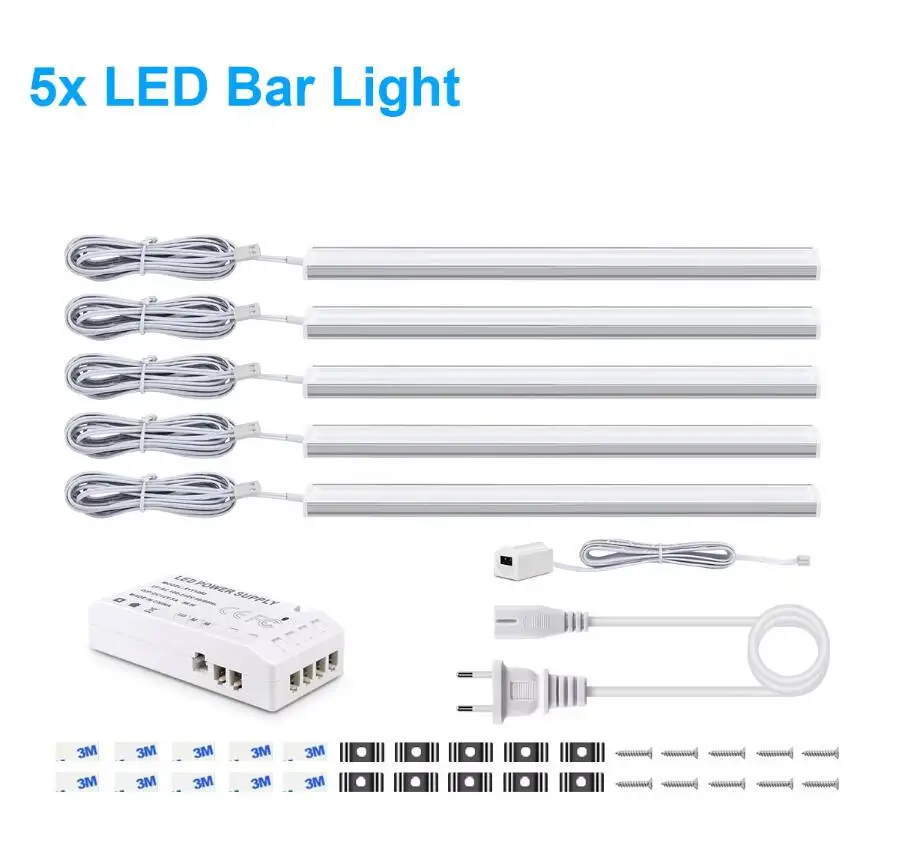 LED светильник для шкафа Rybakov 30см/40см/50см белый/теплый белый
LED светильник для шкафа Rybakov 30см/40см/50см белый/теплый белый