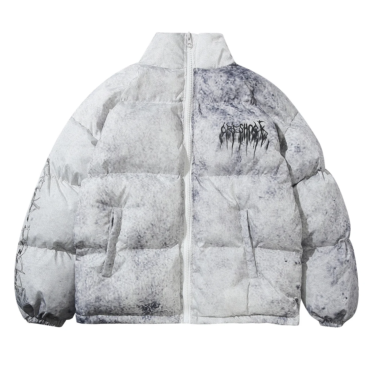 Coat LACIBLE Alphabet Print Tie-Dye Cotton 2023 New Arrival Winter Warm Men Women Without Hooded Windproof Zipper Jacket
Coat LACIBLE Alphabet Print Tie-Dye Cotton 2023 New Arrival Winter Warm Men Women Without Hooded Windproof Zipper Jacket