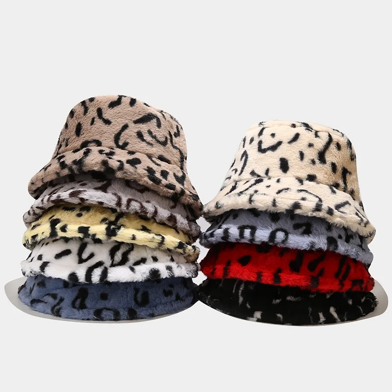 Women Bucket Hat Leopard Print Girls Velvet Warm Ear Protector Fisherman Hat Autumn Winter Outdoor Travel Fashion Panama
Women Bucket Hat Leopard Print Girls Velvet Warm Ear Protector Fisherman Hat Autumn Winter Outdoor Travel Fashion Panama