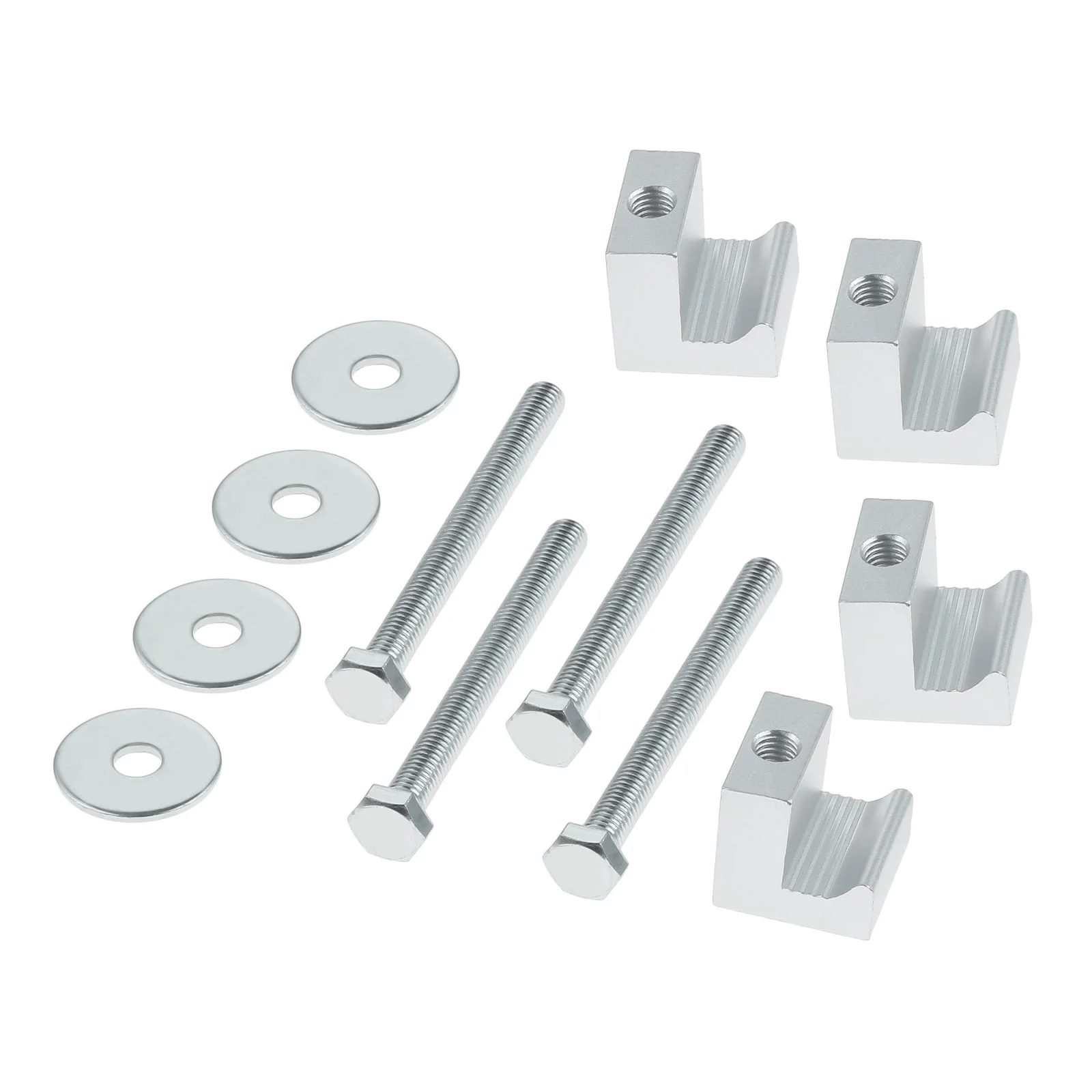 4Pcs Truck Tool Box Mounting Kit Pickup Universal Fit Toolbox Tie Downs Aluminum Alloy J Hooks Crossover with Screws and Washers
4Pcs Truck Tool Box Mounting Kit Pickup Universal Fit Toolbox Tie Downs Aluminum Alloy J Hooks Crossover with Screws and Washers