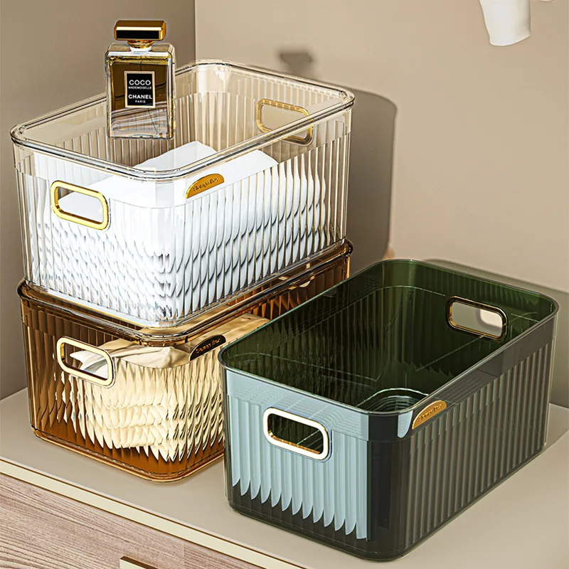 Luxury Transparent Household Storage Box Desktop Storage Basket Wardrobe Drawer Finishing Box Cosmetic Cabinet Storage Box
Luxury Transparent Household Storage Box Desktop Storage Basket Wardrobe Drawer Finishing Box Cosmetic Cabinet Storage Box
