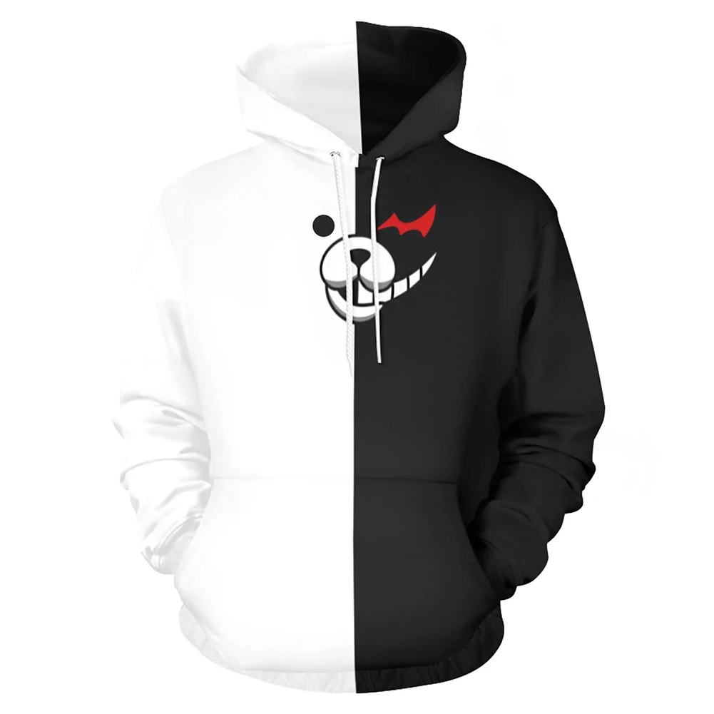 Anime Danganronpa Monokuma Cosplay Unisex Hoodie Hooded Sweatshirt Black White Bear Long Sleeve Daily Casual Pullover Coat
Anime Danganronpa Monokuma Cosplay Unisex Hoodie Hooded Sweatshirt Black White Bear Long Sleeve Daily Casual Pullover Coat