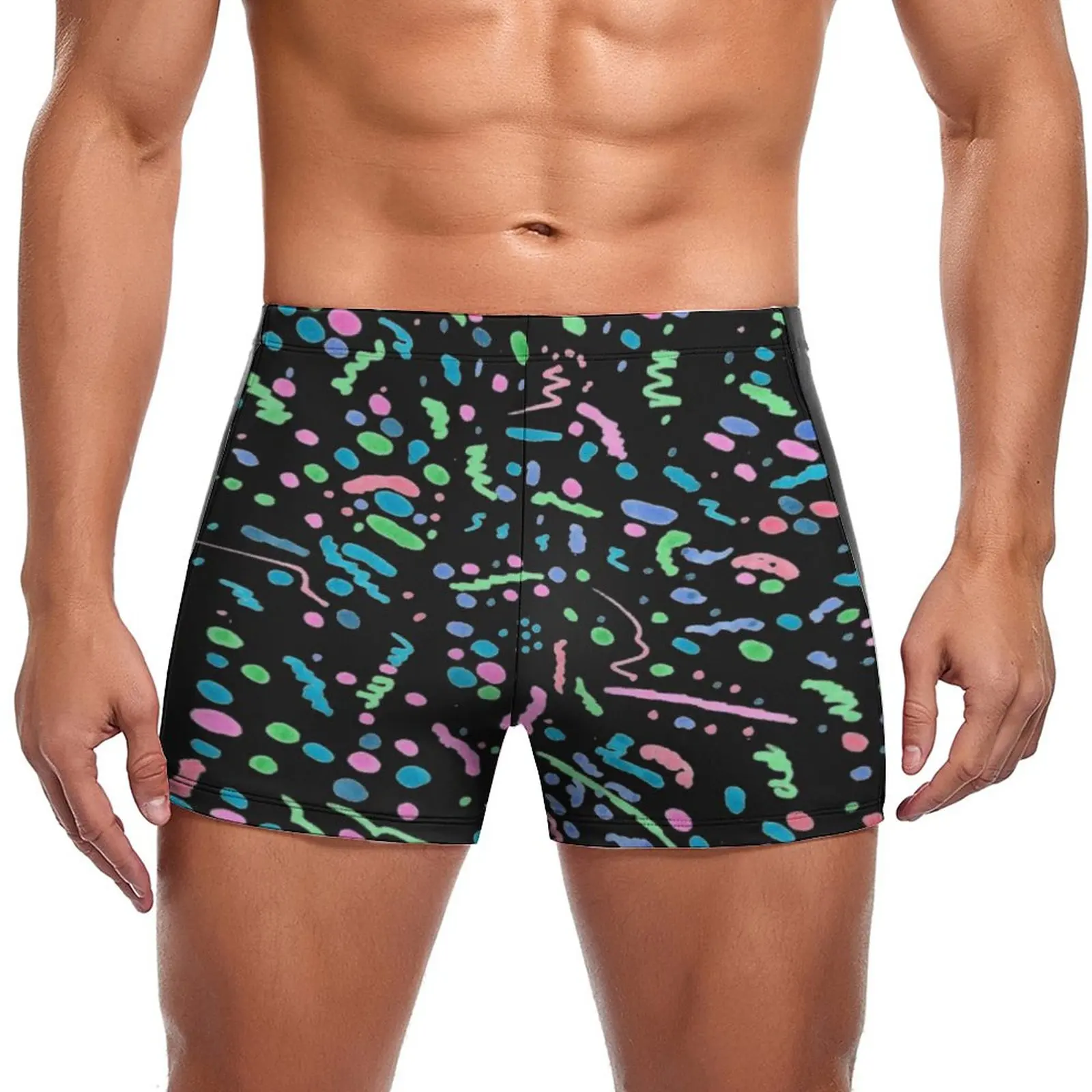 Vintage 80S Swimming Trunks Funky Splatter Graffiti Elastic Fashion Swim Boxers Large Size Training Man Swimwear
Vintage 80S Swimming Trunks Funky Splatter Graffiti Elastic Fashion Swim Boxers Large Size Training Man Swimwear