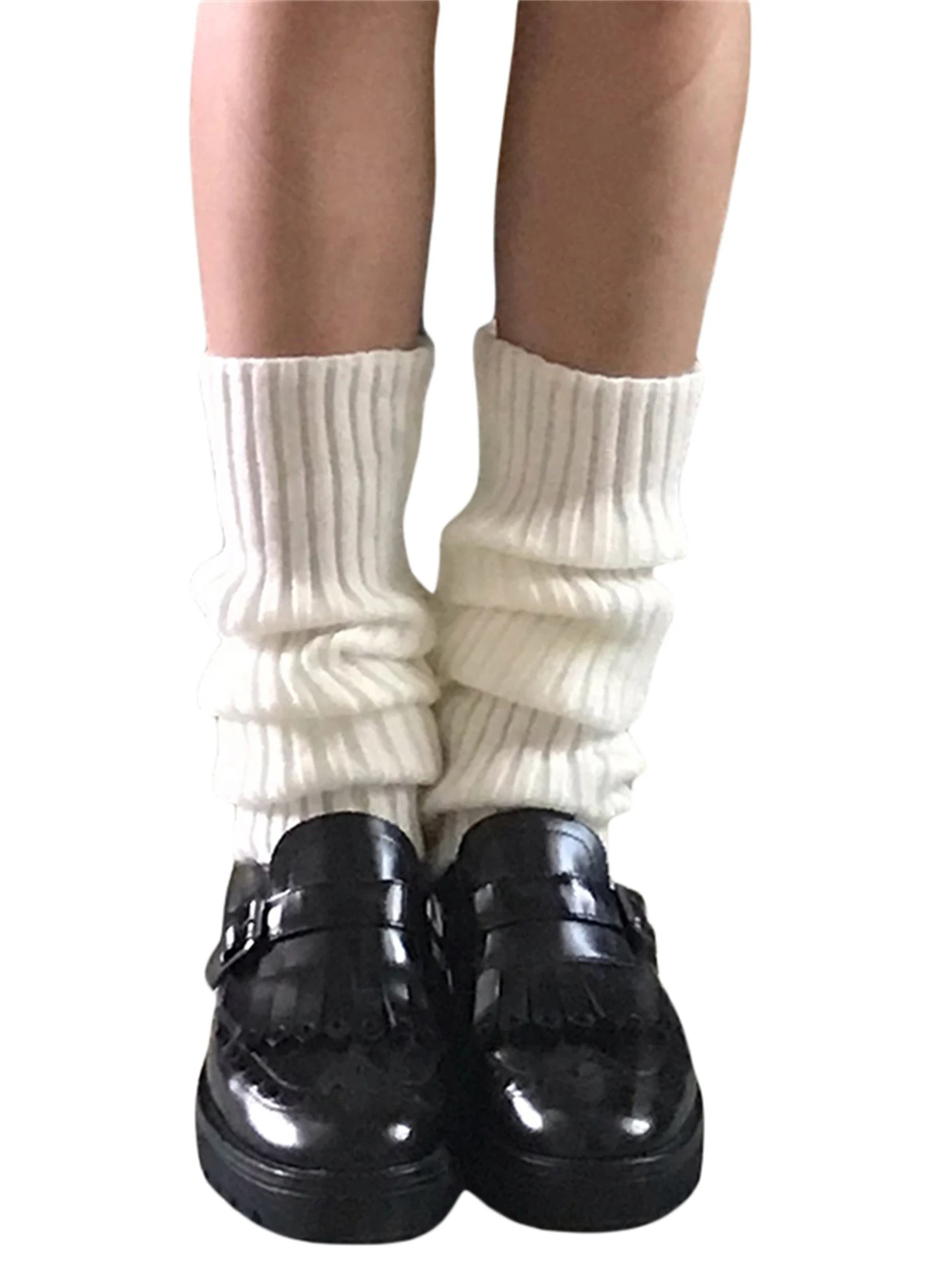 

Kawaii Leg Warmers for Women 80s 90s Harajuku Baggy Goth Leg Warmers Japanese Style Knit Leg Warmers