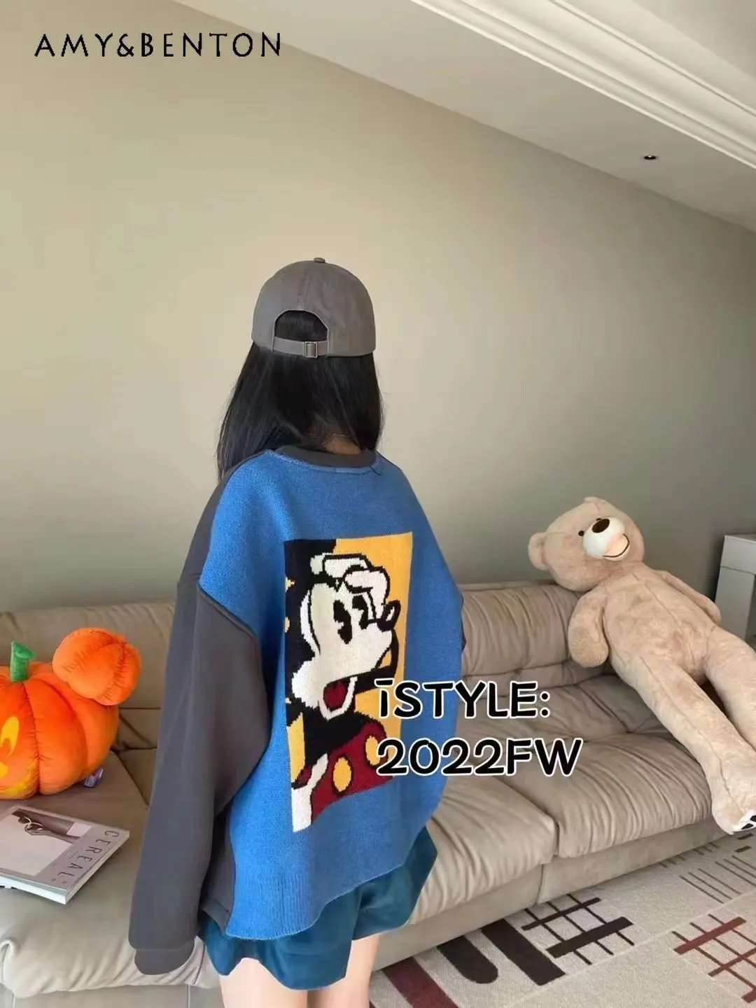Autumn and Winter Women's New Cartoon Patchwork Sweater Fleece-Lined Design Feeling Lazy Niche Top Fashionable Pullover Tops
Autumn and Winter Women's New Cartoon Patchwork Sweater Fleece-Lined Design Feeling Lazy Niche Top Fashionable Pullover Tops
