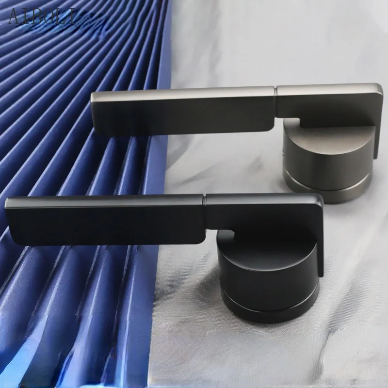 Bedroom Door Lock Zinc Alloy Silent Room Wooden Door Lock Black Lock Household Split Handle
Bedroom Door Lock Zinc Alloy Silent Room Wooden Door Lock Black Lock Household Split Handle