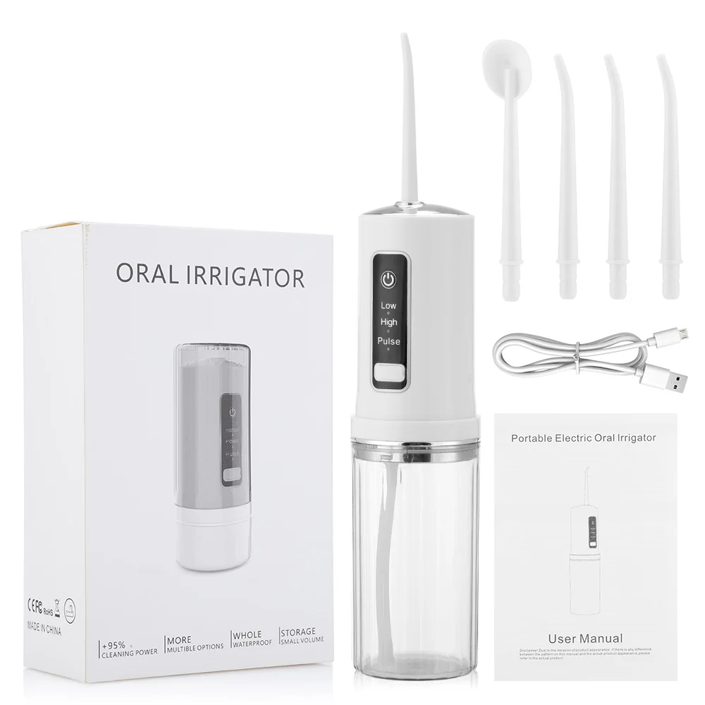 Professional Cordless Water Flosser for Oral Hygiene Care, 3-Mode IPX7 Waterproof Dental Oral Irrigator 230ML Water Reservoir
Professional Cordless Water Flosser for Oral Hygiene Care, 3-Mode IPX7 Waterproof Dental Oral Irrigator 230ML Water Reservoir