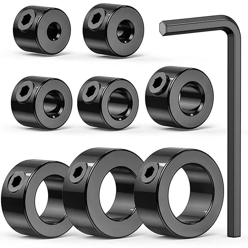 Drill Stop Bit Collar Set, 9PCS Adjustable Drill Depth Stop Collar Limit Ring With Carbon Steel Set For Drill Bits
Drill Stop Bit Collar Set, 9PCS Adjustable Drill Depth Stop Collar Limit Ring With Carbon Steel Set For Drill Bits