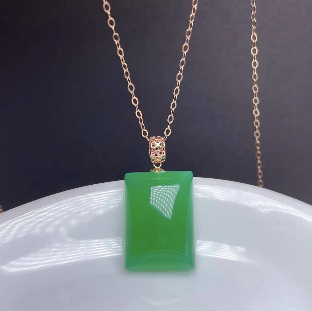 SHILOVEM 18k yellow gold natural green chalcedony pendants none necklace ethnic new wholesale Fine women gift mymz13185524ys
SHILOVEM 18k yellow gold natural green chalcedony pendants none necklace ethnic new wholesale Fine women gift mymz13185524ys