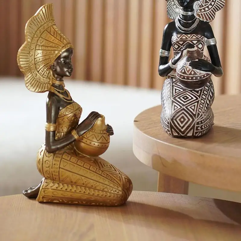 Tribal Lady Figurine Statues Figurine Decorative Women Statue Vintage Desktop Ornaments African Sculpture Home Ornament For
Tribal Lady Figurine Statues Figurine Decorative Women Statue Vintage Desktop Ornaments African Sculpture Home Ornament For