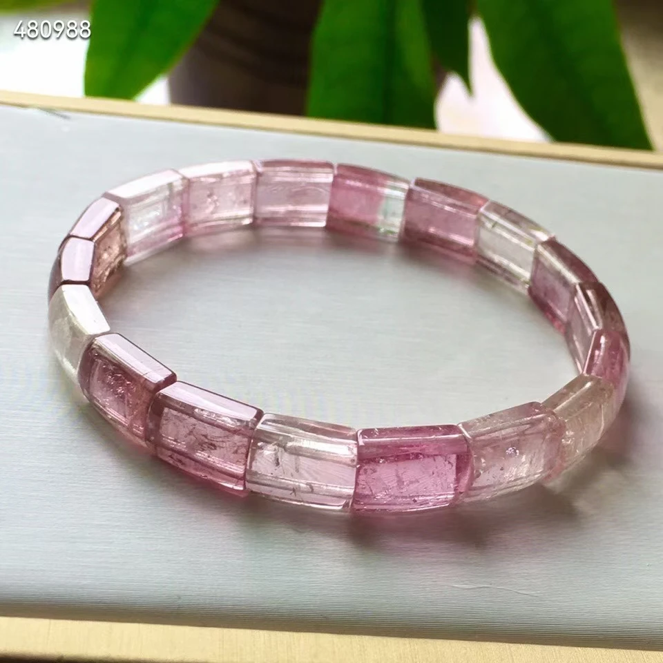 Natural Red Pink Tourmaline Clear Rectangle Beads Bracelet 10.5/8.2mm Watermelon Tourmaline Brazil Women Jewelry AAAAAAA
Natural Red Pink Tourmaline Clear Rectangle Beads Bracelet 10.5/8.2mm Watermelon Tourmaline Brazil Women Jewelry AAAAAAA