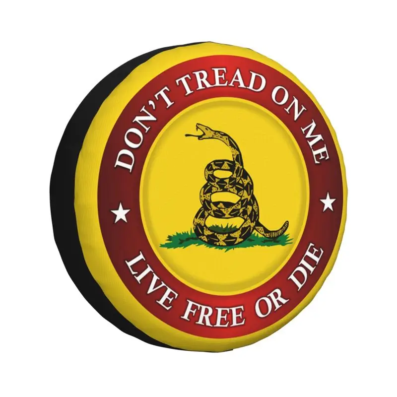 Don't Tread On Me Tire Cover 4WD 4x4 SUV Gadsden Flag Spare Wheel Protector for Toyota Land Cruiser Prado 14" 15" 16" 17" Inch
Don't Tread On Me Tire Cover 4WD 4x4 SUV Gadsden Flag Spare Wheel Protector for Toyota Land Cruiser Prado 14" 15" 16" 17" Inch