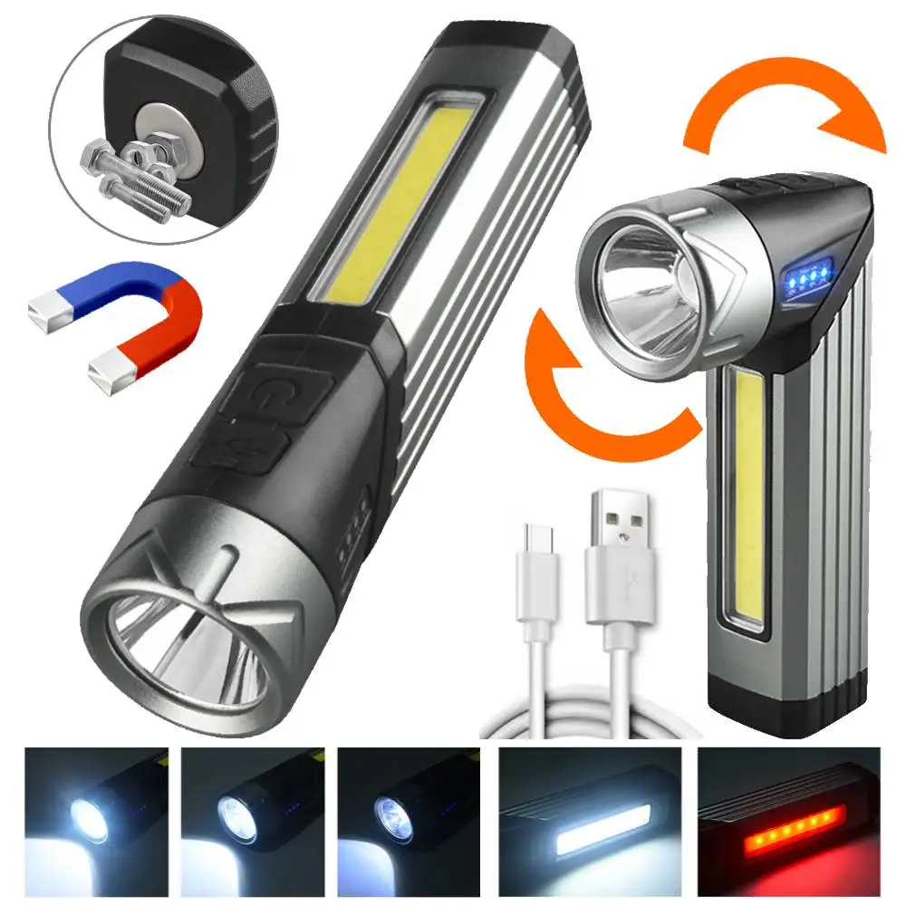 Мощный светодиодный фонарик, вращающаяся на 90 ° головка, USB перезаряжаемые фонарики, фонафонарь для кемпинга, фонарик для экстренного освещения, фонафонарь
Мощный светодиодный фонарик, вращающаяся на 90 ° головка, USB перезаряжаемые фонарики, фонафонарь для кемпинга, фонарик для экстренного освещения, фонафонарь