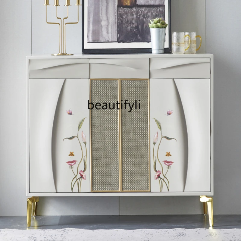 LBX Doorway Shoe Cabinet Light Luxury Entrance Cabinet Storage Chest of Drawers Living Room Decoration Hallway Sideboard Cabinet
LBX Doorway Shoe Cabinet Light Luxury Entrance Cabinet Storage Chest of Drawers Living Room Decoration Hallway Sideboard Cabinet