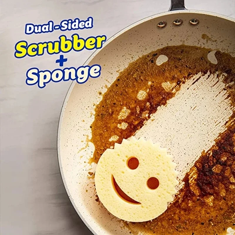 Smiley Magic Sponge Creative Dishwashing Sponge Household Bathroom Cleaning Strong Decontamination Scouring Pad Kitchen Utensils
Smiley Magic Sponge Creative Dishwashing Sponge Household Bathroom Cleaning Strong Decontamination Scouring Pad Kitchen Utensils