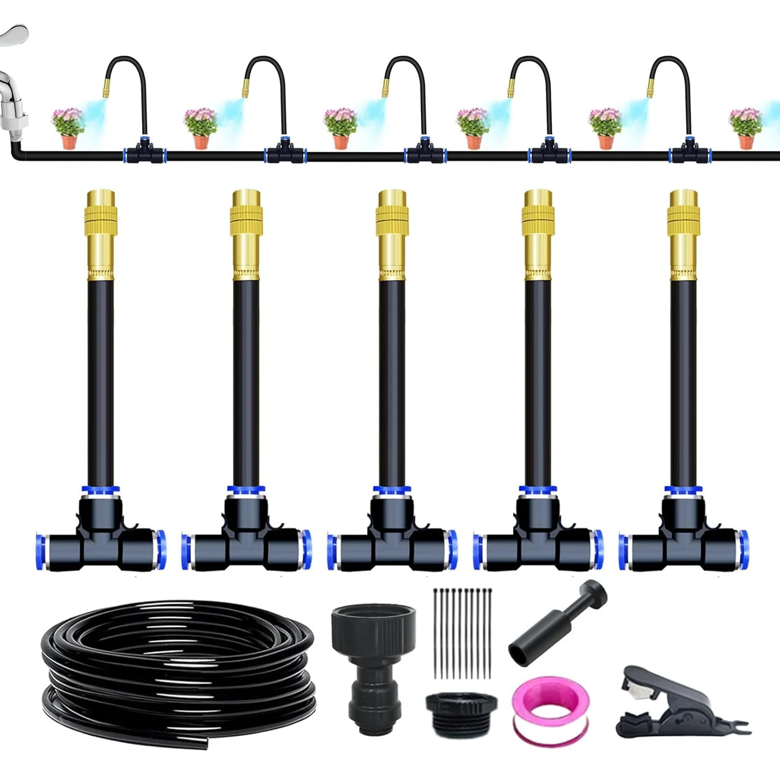 Комплект медных распылителей для полива Garden Watering System Atomizing Kit
Комплект медных распылителей для полива Garden Watering System Atomizing Kit
