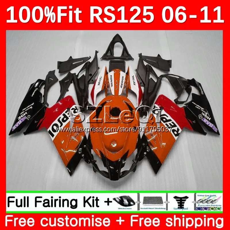 Repsol orange Injection For Aprilia RSV125 R RS 125 RS125 06 07 08 09 10 11 RS-125 2006 2007 2008 2009 2010 2011 Fairing 9LQ.3
Repsol orange Injection For Aprilia RSV125 R RS 125 RS125 06 07 08 09 10 11 RS-125 2006 2007 2008 2009 2010 2011 Fairing 9LQ.3