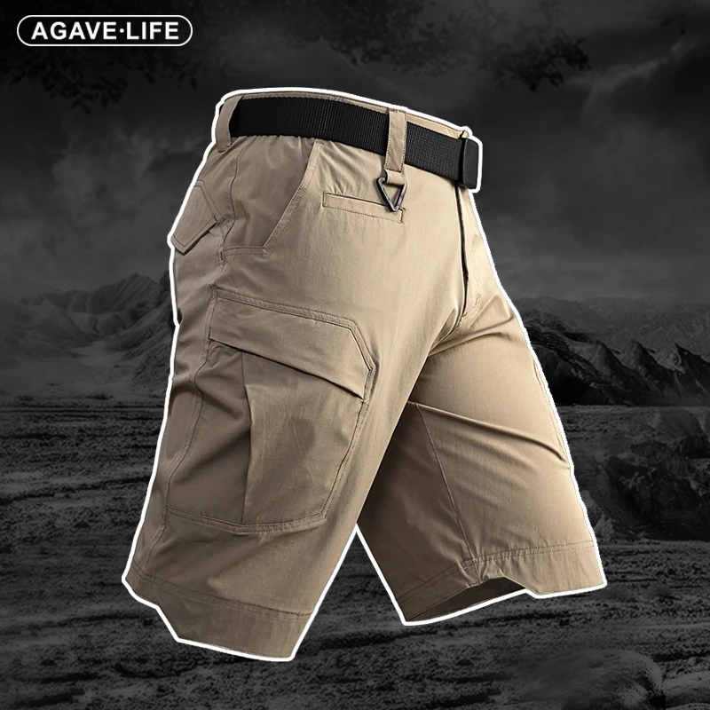 

Брюки-карго мужские быстросохнущие, уличные Короткие штаны с множеством карманов, камуфляжные тактические шорты в стиле милитари