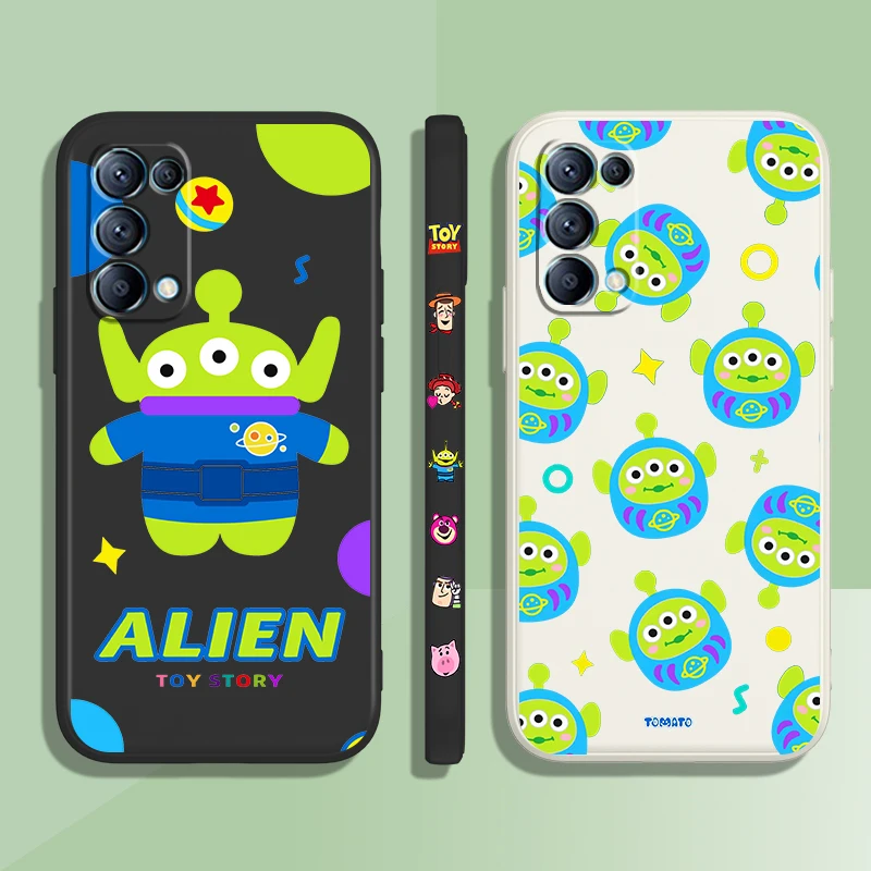 

Story Buzz Lightyear Phone Case For OPPO Find X5 X3 X2 neo Pro Lite A5 A9 2020 A96 4G 5G Liquid Left Rope Candy Cover Coque Capa