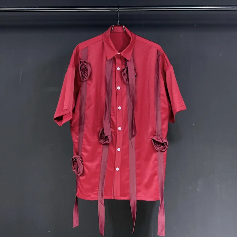 2023 Summer New Fashion Three-dimensional Flower Shirts For Men Short Sleeve Single Breasted Loose Men's Blouse 21F3526
2023 Summer New Fashion Three-dimensional Flower Shirts For Men Short Sleeve Single Breasted Loose Men's Blouse 21F3526