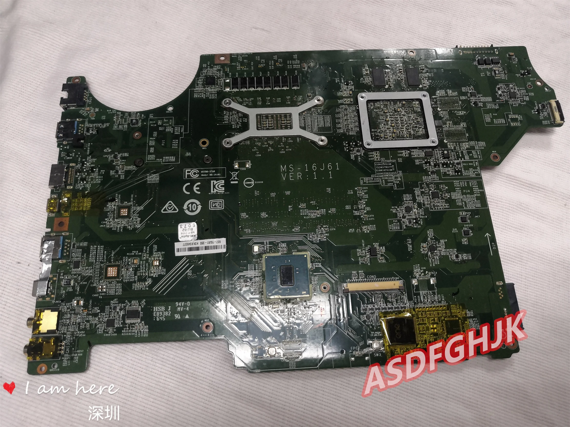 Флэш-накопитель для MSI gl72 GL62 6QD-251XCN, флэш-накопитель и GeForce 940mx, тест материнской платы ОК
Флэш-накопитель для MSI gl72 GL62 6QD-251XCN, флэш-накопитель и GeForce 940mx, тест материнской платы ОК