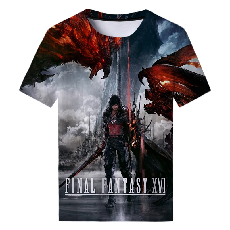 Final Fantasy XVI T-Shirts Anime Game 3D Print Men Women Fashion Oversized Short Sleeve T Shirt Harajuku Kids Tees Tops Clothing
Final Fantasy XVI T-Shirts Anime Game 3D Print Men Women Fashion Oversized Short Sleeve T Shirt Harajuku Kids Tees Tops Clothing