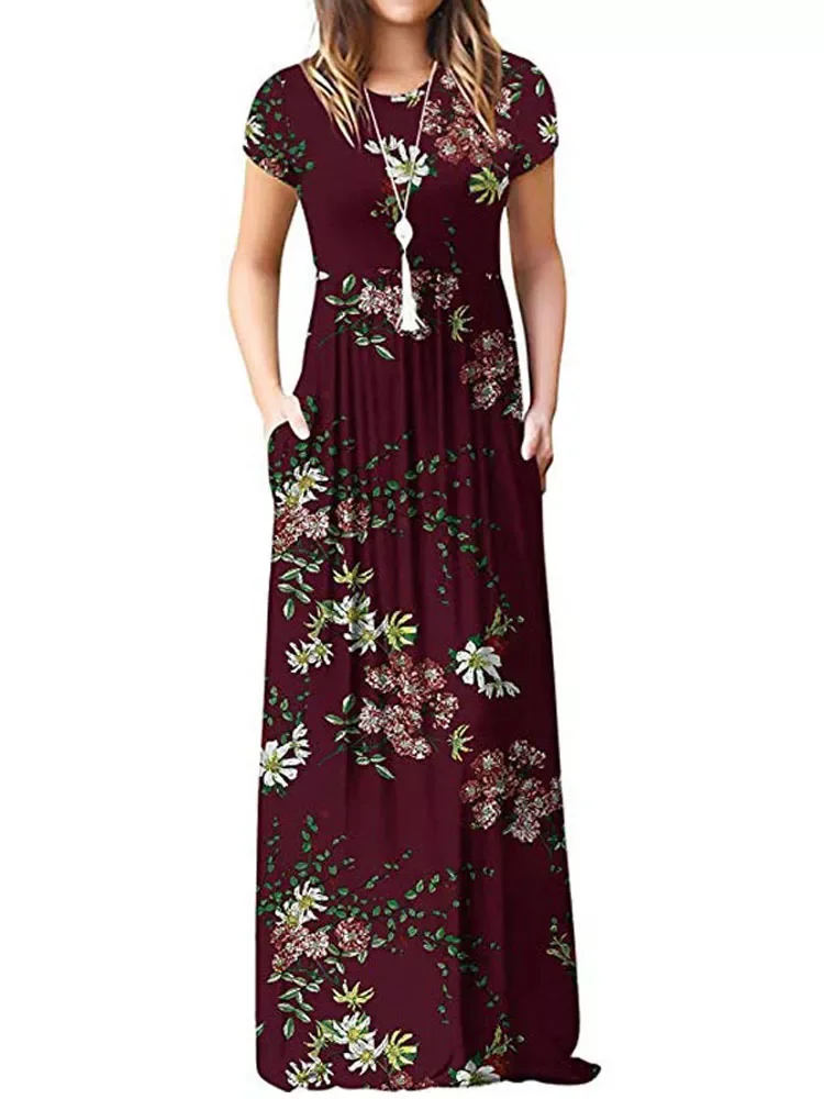 2022NEW Summer Maxi Floral Dress Women Long Party Dress Ladies Loose Pocket Short Sleeve Casual Flower Dress Robe Femme
2022NEW Summer Maxi Floral Dress Women Long Party Dress Ladies Loose Pocket Short Sleeve Casual Flower Dress Robe Femme