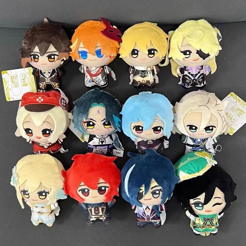 10cm Genshin Impact Venti Xiao Zhongli Tartaglia Klee Albedo Kaeya Diluc Ganyu Plush Dolls Cosplay Anime Kawaii Toys Throws 
10cm Genshin Impact Venti Xiao Zhongli Tartaglia Klee Albedo Kaeya Diluc Ganyu Plush Dolls Cosplay Anime Kawaii Toys Throws