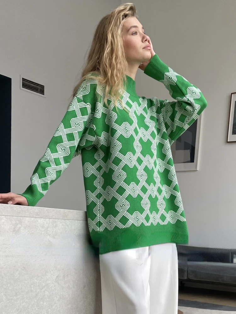2023 Y2K Women Checkered Print Knitted Sweater Pullovers Female Casual O Neck Tops 2023 Spring Autumn Fashion Long Sleeve
2023 Y2K Women Checkered Print Knitted Sweater Pullovers Female Casual O Neck Tops 2023 Spring Autumn Fashion Long Sleeve
