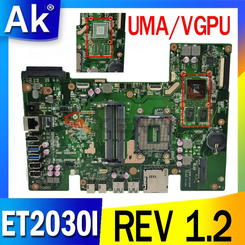 ET2030I Motherboard UMA or VGPU REV 1.2 All-in-one Mainboard for ASUS ET2030I ET2030 Motherboard
ET2030I Motherboard UMA or VGPU REV 1.2 All-in-one Mainboard for ASUS ET2030I ET2030 Motherboard