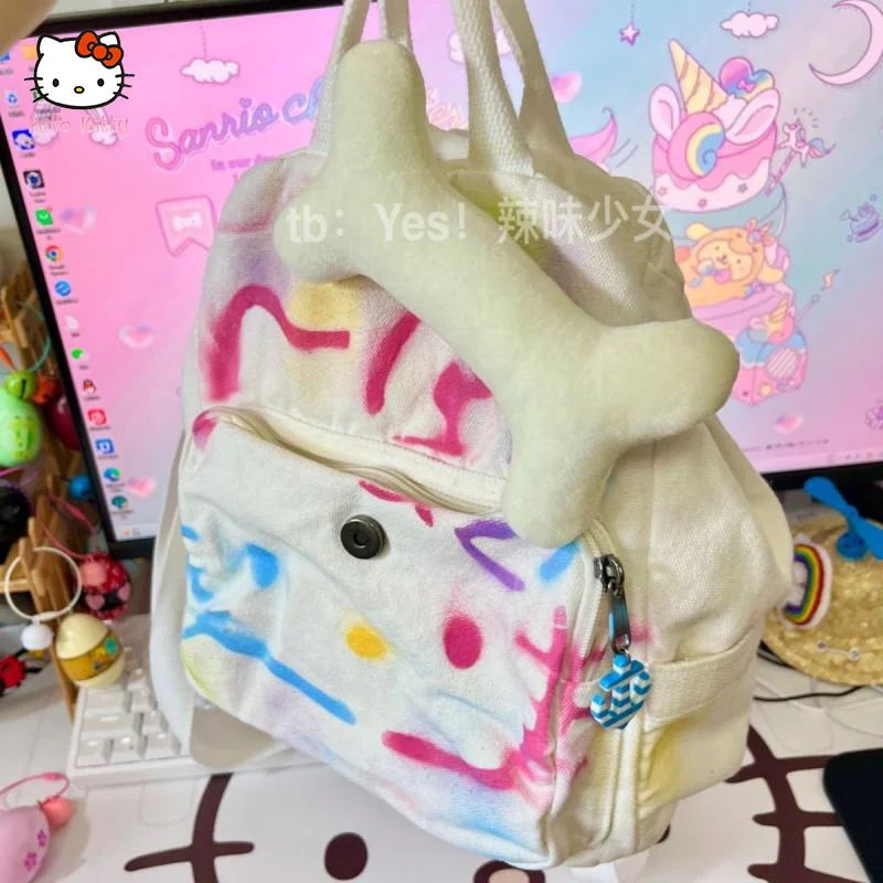 Sanrio, рюкзак Hello Kitty для женщин, женская школьная сумка, мультяшная окрашенная холщовая Регулируемая сумка через плечо, сумочка, подарок для д...
Sanrio, рюкзак Hello Kitty для женщин, женская школьная сумка, мультяшная окрашенная холщовая Регулируемая сумка через плечо, сумочка, подарок для д...