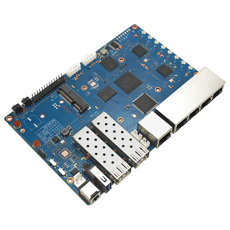 For Banana Pi BPI R3 Development Board 2G Ram+8G EMMC MTK MT7986 Gigabit Ethernet Port Wifi 6 Android 5.1
For Banana Pi BPI R3 Development Board 2G Ram+8G EMMC MTK MT7986 Gigabit Ethernet Port Wifi 6 Android 5.1