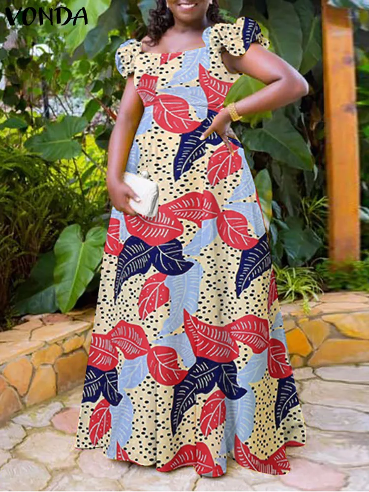 Tank Dress 2022 VONDA Women Bohemian Vintage Printed Pleated Party Dress Fashion Square Collar Holiday Tunic Maxi Party Vestido
Tank Dress 2022 VONDA Women Bohemian Vintage Printed Pleated Party Dress Fashion Square Collar Holiday Tunic Maxi Party Vestido