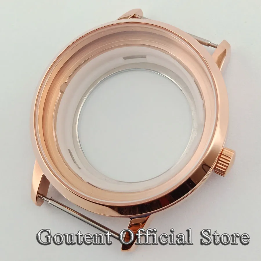 40mm Rose Gold Sapphire Glass Watch Case Kit Miyota 8205/8215/821A,Mingzhu 2813/3804 Wristwatch Shell
40mm Rose Gold Sapphire Glass Watch Case Kit Miyota 8205/8215/821A,Mingzhu 2813/3804 Wristwatch Shell