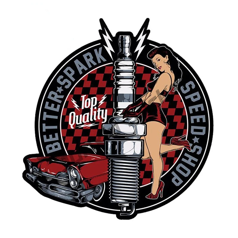 Creative Car Sticker Super Sexy Pin Up Girl Grill Sign Spark One Up Decal for Window Bumper Trunk Decor Car Accessories KK13cm
Creative Car Sticker Super Sexy Pin Up Girl Grill Sign Spark One Up Decal for Window Bumper Trunk Decor Car Accessories KK13cm