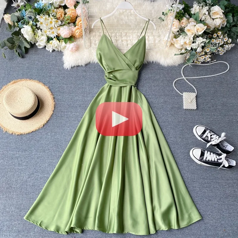 New Summer Women Sexy V Neck High Waist A-line Party Tank Sundress Elegant Bandage Bow Long Dress Vestidos Multicolour
New Summer Women Sexy V Neck High Waist A-line Party Tank Sundress Elegant Bandage Bow Long Dress Vestidos Multicolour