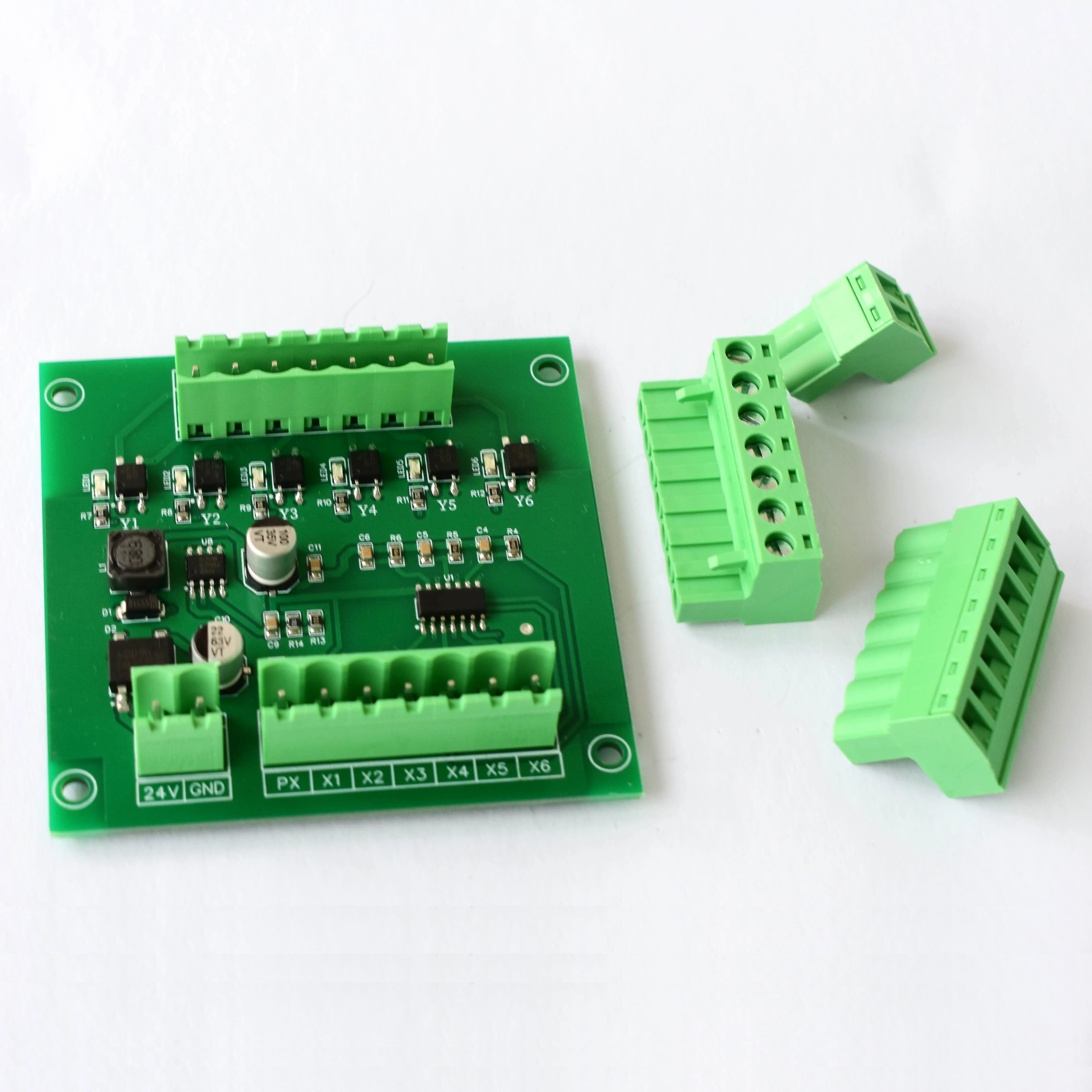 6-way electrode type water level signal detection circuit optocoupler isolation 24V voltage PLC supporting pool water tank level
6-way electrode type water level signal detection circuit optocoupler isolation 24V voltage PLC supporting pool water tank level