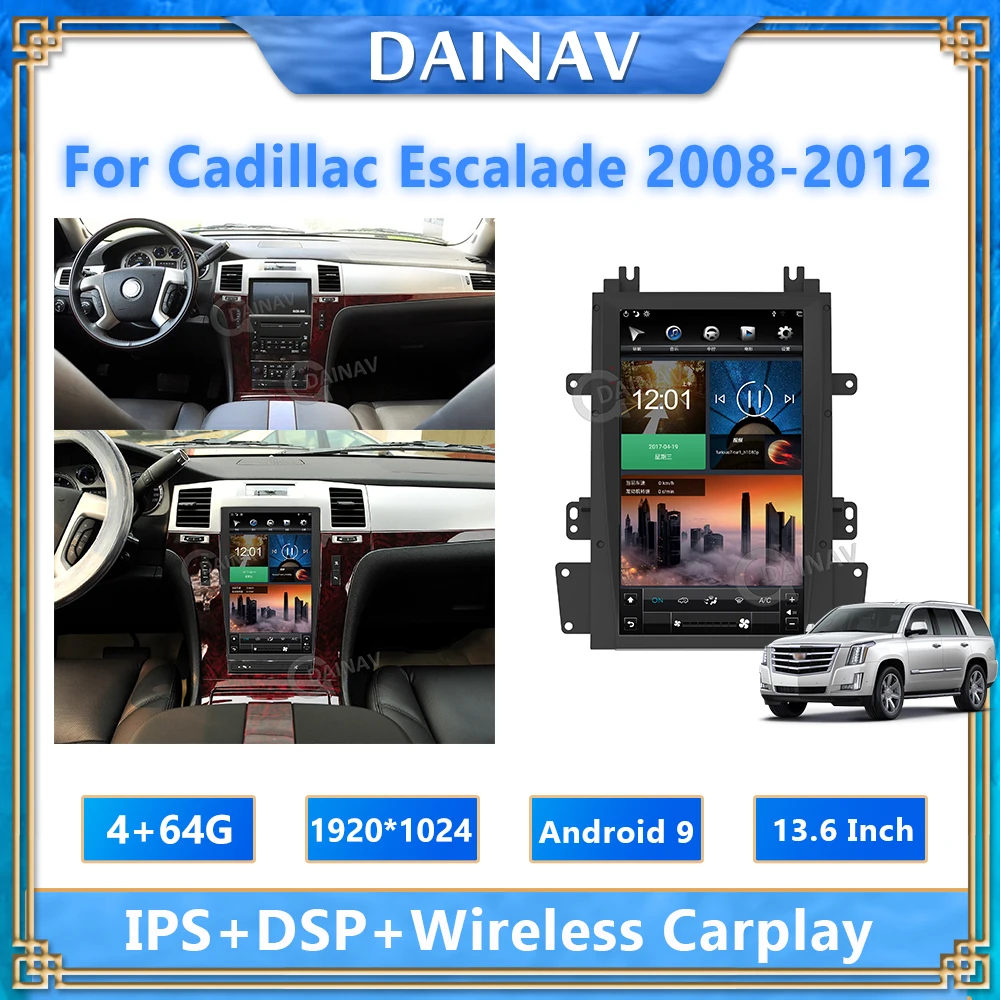 2din PX6 Android 9.0 HD screen Car Multimedia DVD Video Player For Cadillac Escalade 2008-2012 Car Stereo Radio GPS Navigation
2din PX6 Android 9.0 HD screen Car Multimedia DVD Video Player For Cadillac Escalade 2008-2012 Car Stereo Radio GPS Navigation