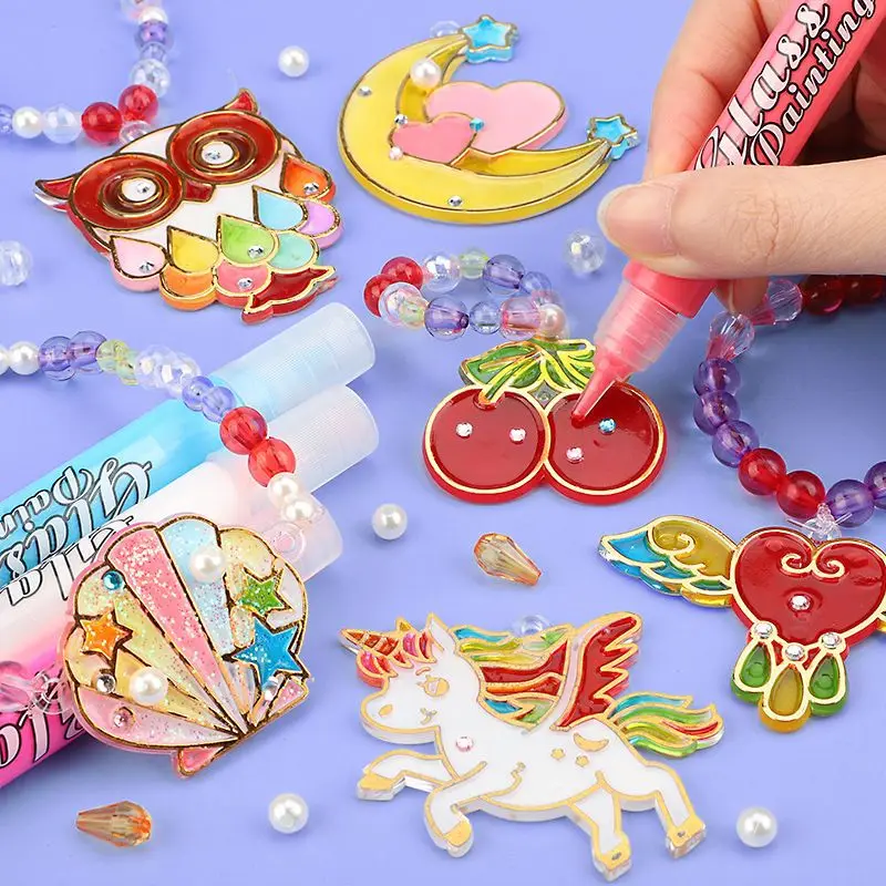 Children's free baking glue painting Remberg diy painting handmade girl toy set Graffiti filling paint gift
Children's free baking glue painting Remberg diy painting handmade girl toy set Graffiti filling paint gift