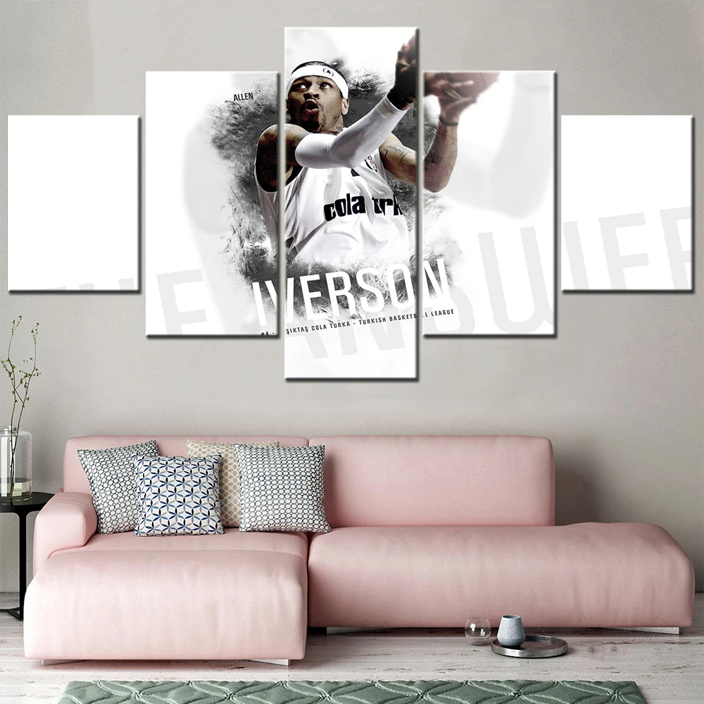 5 Pieces Famous Basketball Superstar Iverson Home Decor Art Picture Canvas Painting Posters Prints Living Room Hang On The Wall
5 Pieces Famous Basketball Superstar Iverson Home Decor Art Picture Canvas Painting Posters Prints Living Room Hang On The Wall