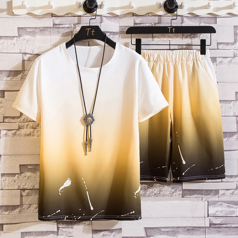 Summer New Hot Men's Loose Short-Sleeved Suit Gradient Fashion Trend Series 3D Printing Creative Painted Round Neck T-Shirt 2022
Summer New Hot Men's Loose Short-Sleeved Suit Gradient Fashion Trend Series 3D Printing Creative Painted Round Neck T-Shirt 2022