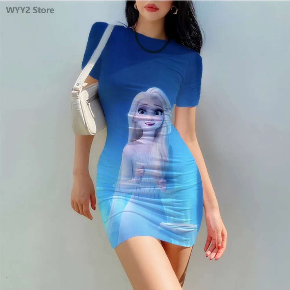 Disney Frozen Cartoon Print Sexy Tight Dress Summer Fashion Bag Hip Beach Party High Street Dress
Disney Frozen Cartoon Print Sexy Tight Dress Summer Fashion Bag Hip Beach Party High Street Dress