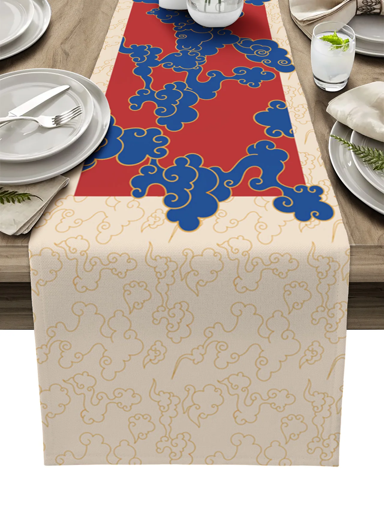 Auspicious Clouds Chinese Style Festival Home Party Decoration Coffee Table Runner Christmas Wedding Decor Dining Tablecloth
Auspicious Clouds Chinese Style Festival Home Party Decoration Coffee Table Runner Christmas Wedding Decor Dining Tablecloth