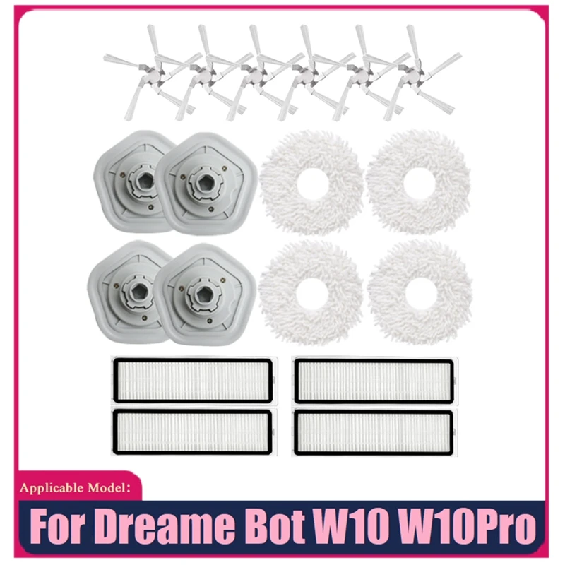 Акция! 18 шт. аксессуары для пылесоса Dreame Bot W10 W10pro, боковая щетка, HEPA фильтр, Швабра, ткань, сменные детали для очистки
Акция! 18 шт. аксессуары для пылесоса Dreame Bot W10 W10pro, боковая щетка, HEPA фильтр, Швабра, ткань, сменные детали для очистки
