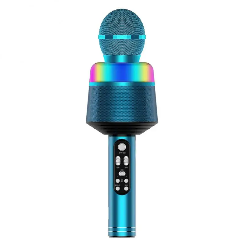 Wireless Microphone 2-in-1 Karaoke Microphone With Led Light Function Bluetooth-compatible Mic Speaker Speaker Singing Recorder
Wireless Microphone 2-in-1 Karaoke Microphone With Led Light Function Bluetooth-compatible Mic Speaker Speaker Singing Recorder