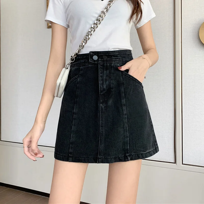 S-5XL New Women Mini Denim Skirt Summer Fashion High Waist Hip Wrap Girl‘s Jeans Skirt Casual A-Line Plus Size Skirt Above Knee
S-5XL New Women Mini Denim Skirt Summer Fashion High Waist Hip Wrap Girl‘s Jeans Skirt Casual A-Line Plus Size Skirt Above Knee