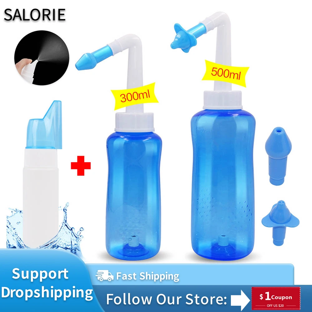 300/500ML Nasal Irrigator Nasal Wash Cleaner Spray Neti Pot Rinse Nose Cleaner Avoid Sinusitis Rhinitis Treatment Health Care
300/500ML Nasal Irrigator Nasal Wash Cleaner Spray Neti Pot Rinse Nose Cleaner Avoid Sinusitis Rhinitis Treatment Health Care