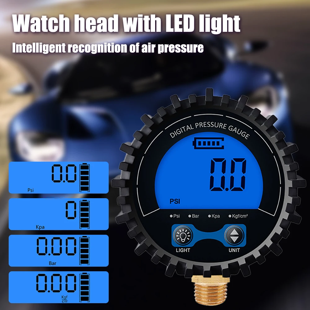 Digital Tire Pressure Gauge High Precision 255PSI Backlight LCD Display Copper Thread Air Pressure Gauge For Car Motorcycle Bike
Digital Tire Pressure Gauge High Precision 255PSI Backlight LCD Display Copper Thread Air Pressure Gauge For Car Motorcycle Bike